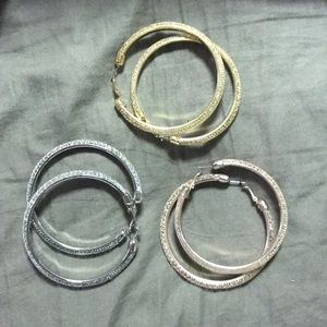 Set of 3 Hoop Earrings from Torrid